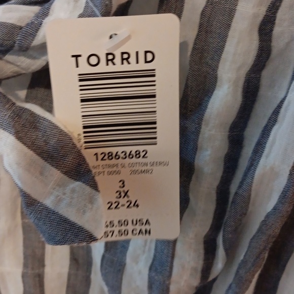 Torrid Top 3 NWT cami tank seersucker - Picture 4 of 7